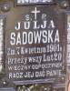Grave of Julia Sadowska, died 7 IV 1901